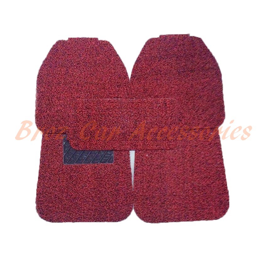 Universal OEM Car Coil Floor Mat Carpet Spike Grip Backing Carmat Red