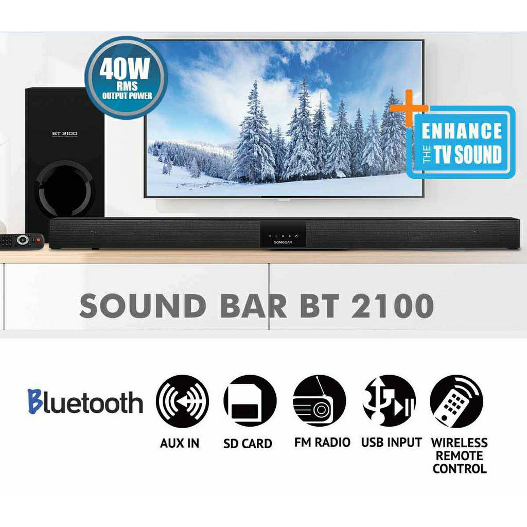 sonicgear bt2100 soundbar