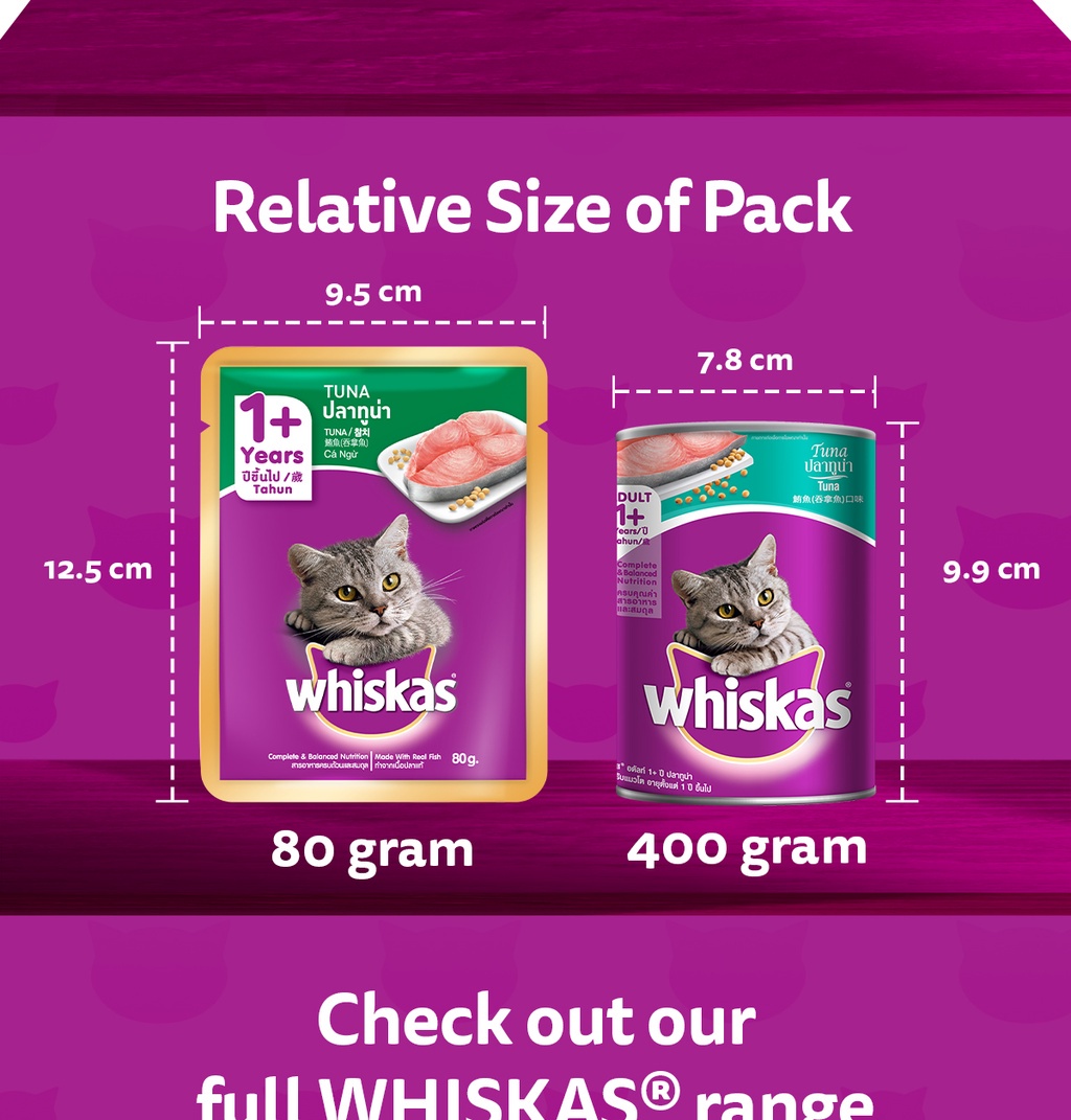 Whiskas Cat Food Can Cat Wet Food in Ocean Fish Flavor for Adult Cats (400g) Shopee Malaysia