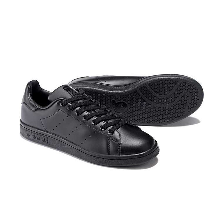 all black leather stan smiths