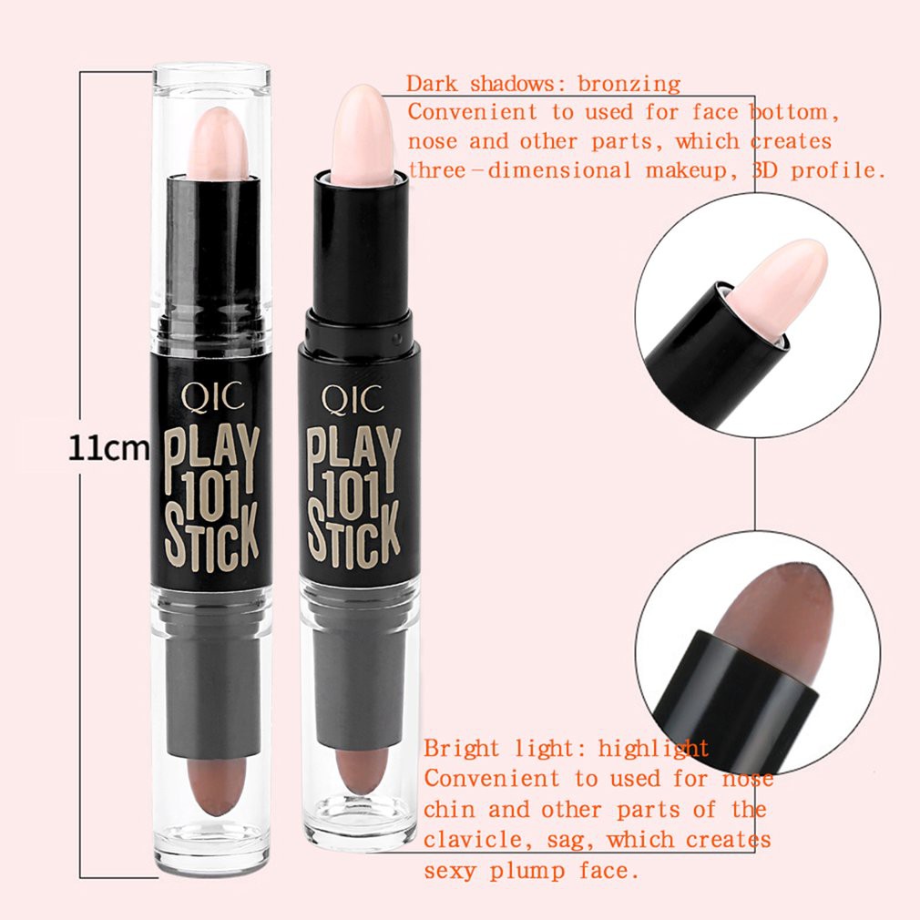QIC】PLAY 101 Stick Double-ended 2 in1 Contour Stick Shade Highlighter Stick  Pen Double Head Concealer Stick | Shopee Malaysia