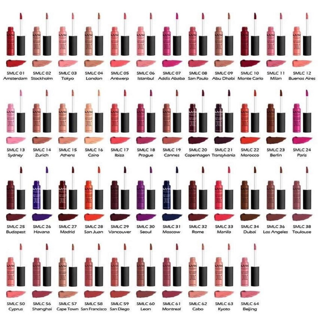 Ori Nyx Soft Matte Lip Cream Smlc01 Smlc12 Shopee Malaysia