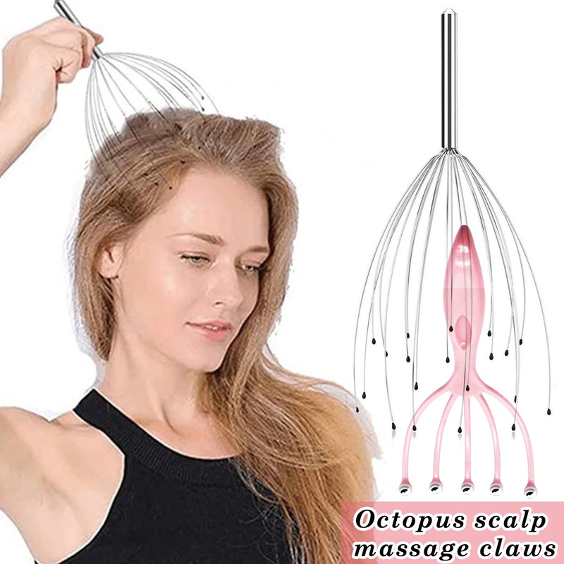 Nine Claws Spa Head Massager Octopus Shape Scalp Relief Body Head Massager Shopee Malaysia 7392