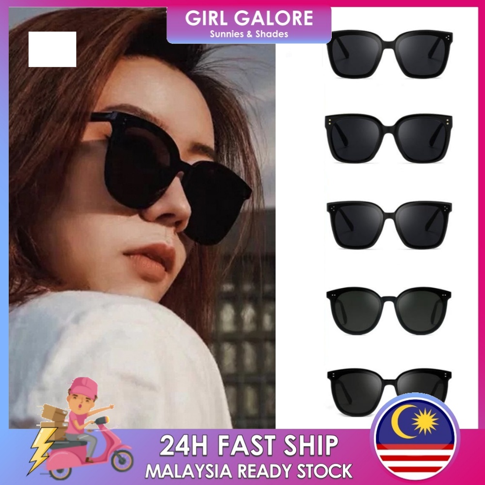 MSTR 310 Korean Black Sunglasses Celebrity Viral Shades Spek Mata Viral Korea Cermin Mata Hitam Unisex