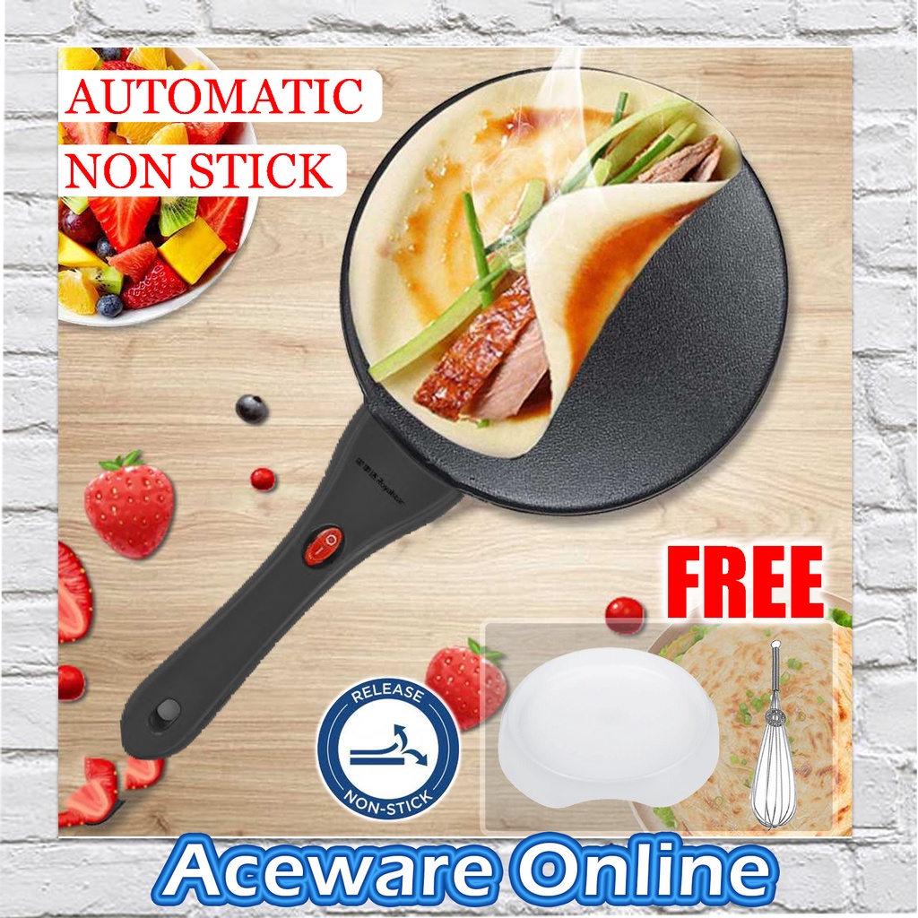 168 PANCAKE PAN Non-stick Electric Pan Electric Pancake Crepe Maker Frying Pan Cooking Pan popiah skin Maker