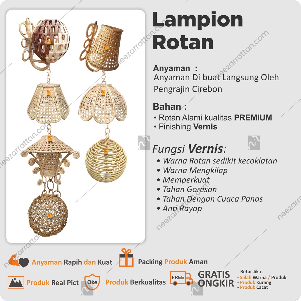 Rattan Lantern Lampshade Center, Hanging Decorative Lights And Cafe Restaurant Walls