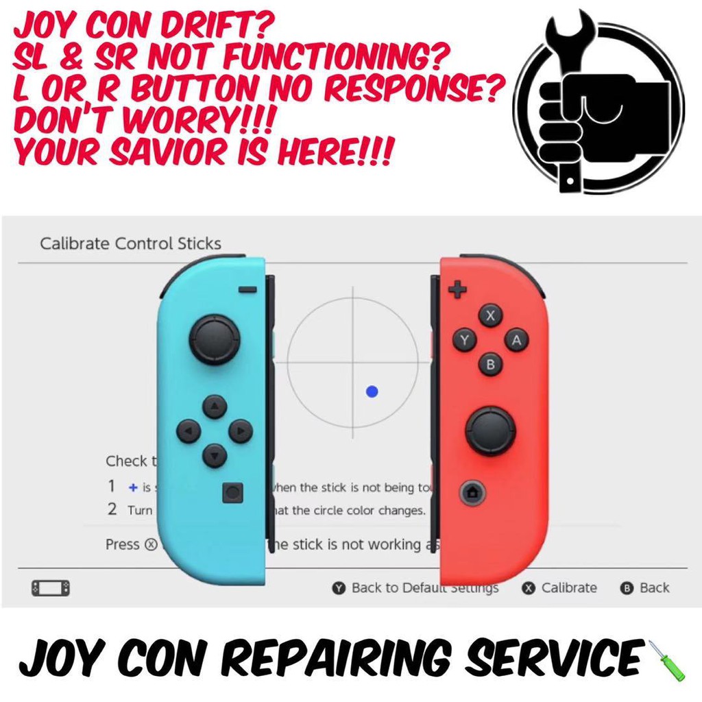 Joy Con Repair Service For Joy Con Drift / L/R Button / SL/SR Button