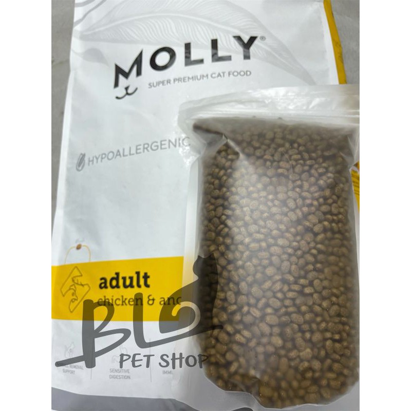 Molly Super Premium Cat Food / Molly Makanan Kucing (1kg repack)