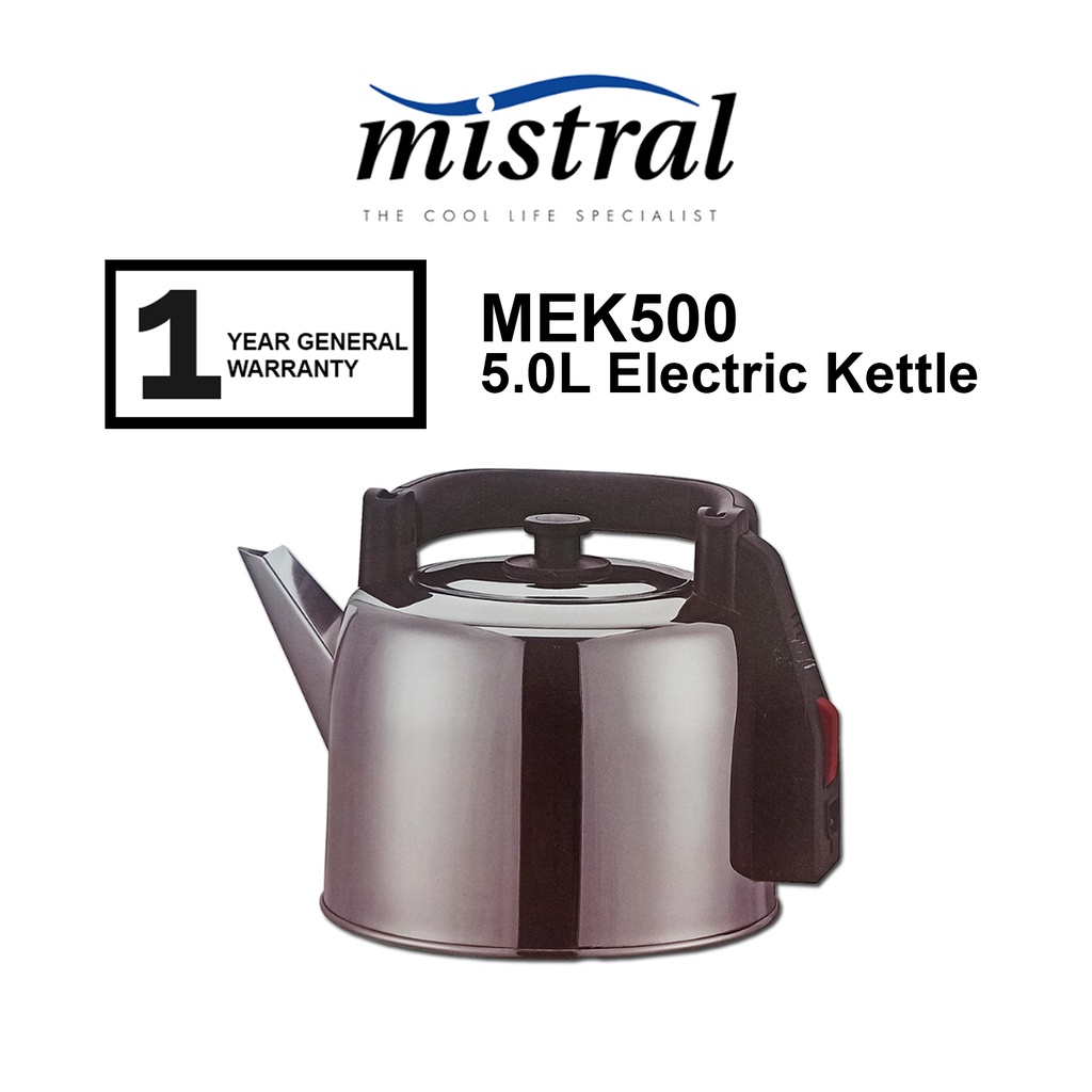 Mistral 5L Electric Kettle MEK500 Stainless Steel 2200W Shopee Malaysia