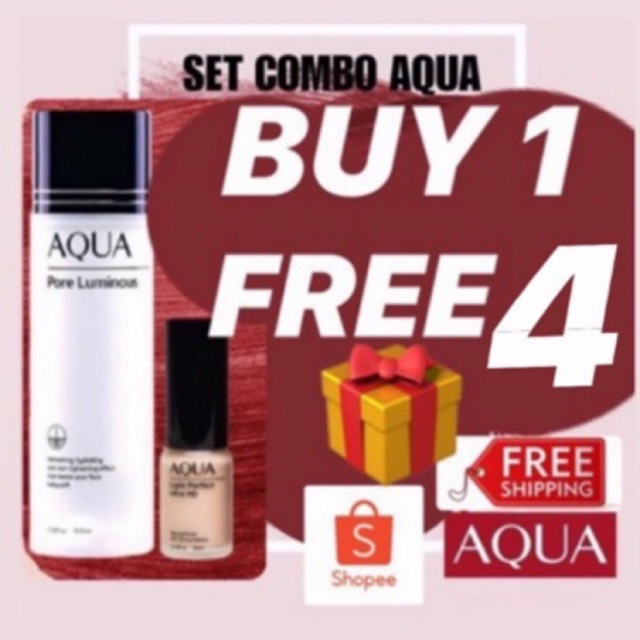 READY STOCK AQUA PORE LUMINOUS + FREE GIFT @ COMBO SET ...