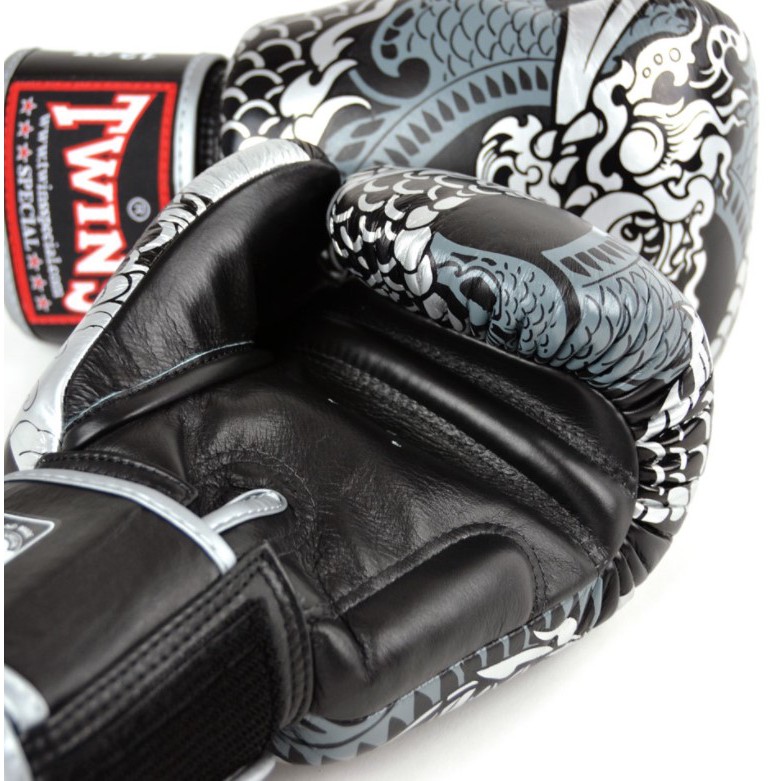 Twins New Boxing Gloves Fancy FBGVL3-52 Nagas Blue Gold ฺ16 oz MMA K1 DHL Ship 
