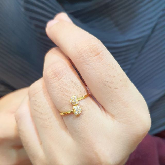 Cincin Emas Permata 916 Original Restock