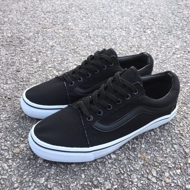 vans old skool all black malaysia