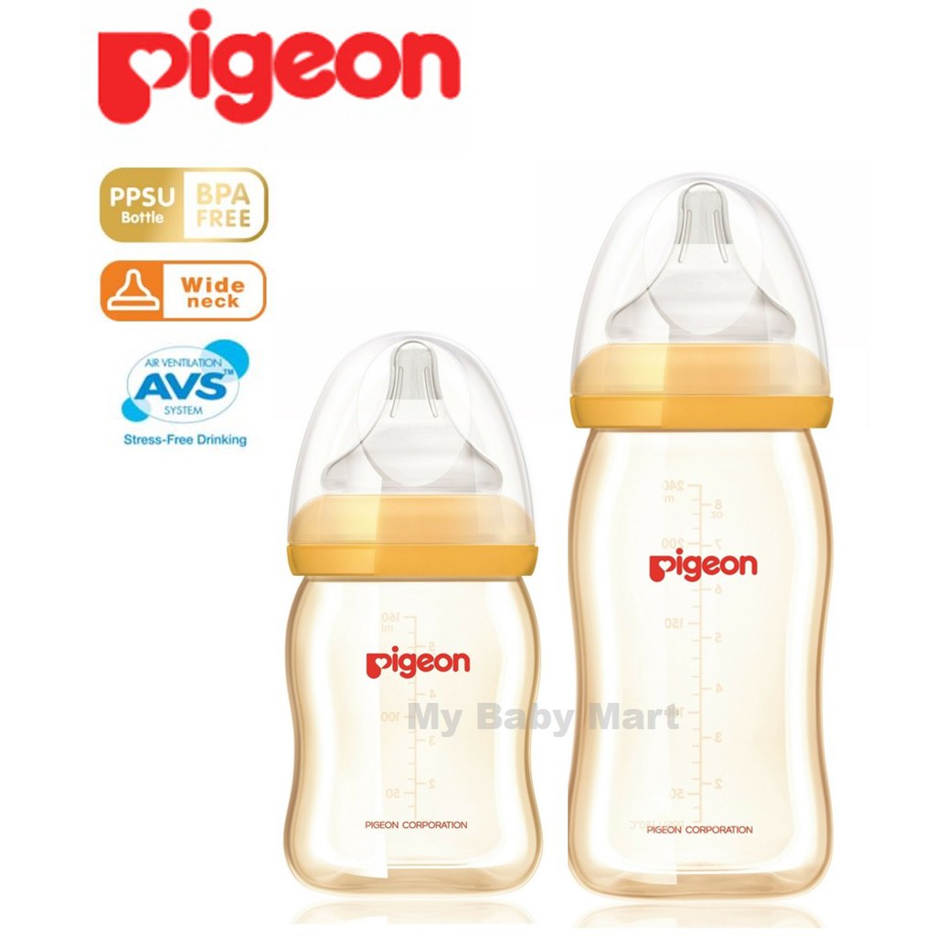 pigeon ppsu wide neck bottle