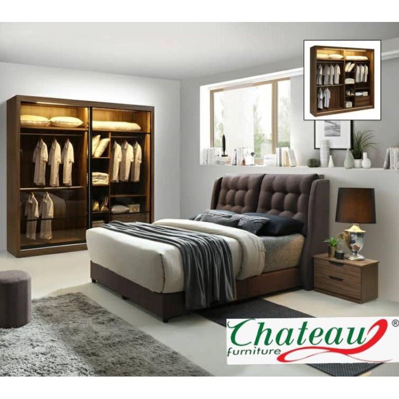 Bedroom Set 8x8/ Wardrobe 8x8/ Glass door Transparent door Wardrobe ...