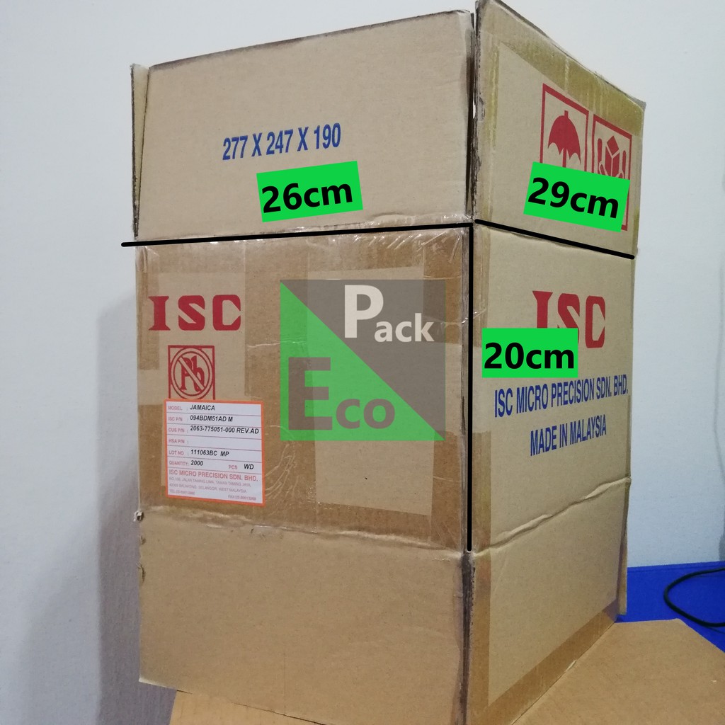 Second Hand Carton Box Double Wall Kotak Recycle Cardboard Pindah Rumah Office Relocation Packaging Storage Packing Box Shopee Malaysia