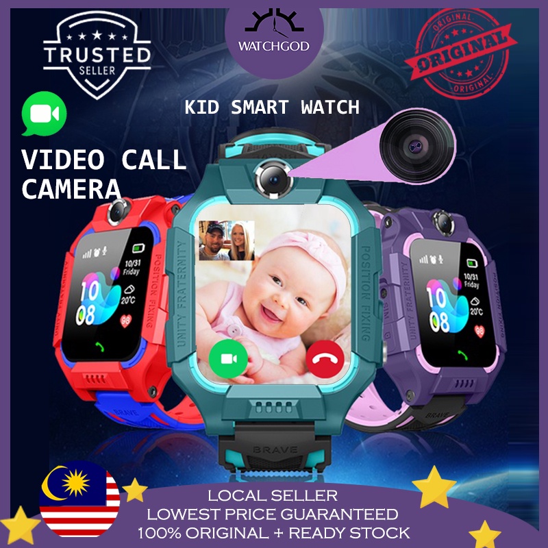 [Malaysia 6 Months Warranty] Q12 Q19 Kid Smartwatch Video Camera Call Jam Pintar Kanak AntiLost Kids Kid Smart Watch