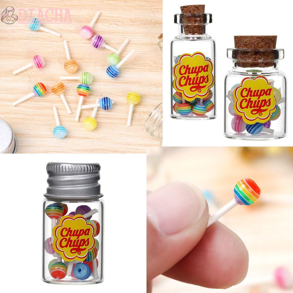 House Lollipops With Jar Simulation Sugar Candy Box Dollhouse Miniature Food 