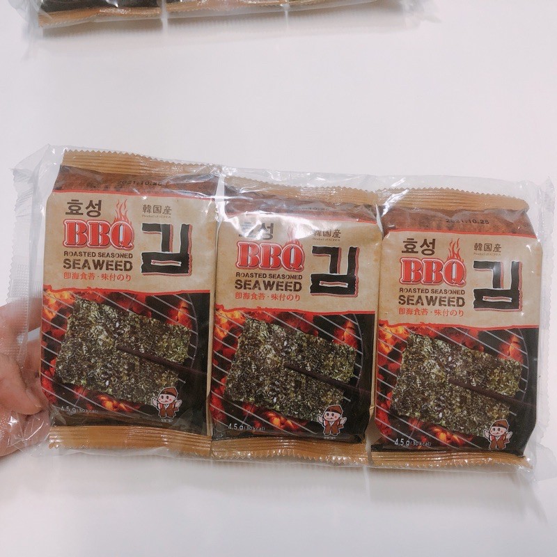 Last Clear Stock Korean Seaweed Seasoned Seaweed 4 5g X 3 韩国海苔小片装韩国紫菜 Shopee Malaysia