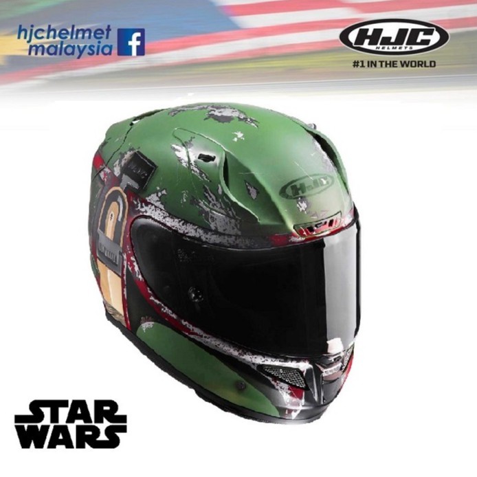 FULL FACE HJC RPHA 11 Helmet Boba Fett MC4SF [STAR WARS LICENSED PRODUCT] Shopee Malaysia