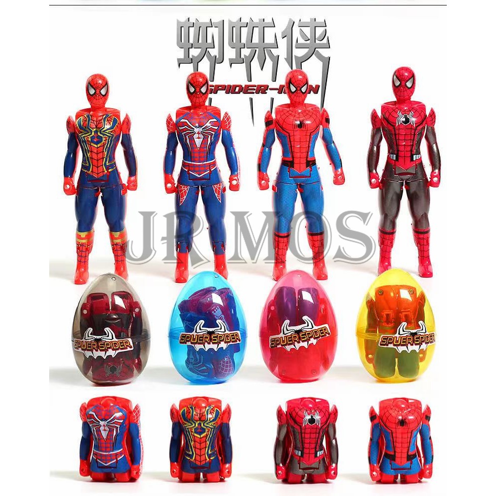 Spiderman Deformation Egg Toys Surprise Egg | Shopee Malaysia