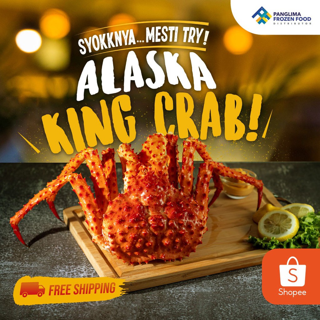 [Best Deals][ALASKA KING CRAB 400G-2KG(JUMBO 2.6-2.8KG)XXXL (PFF) [KL