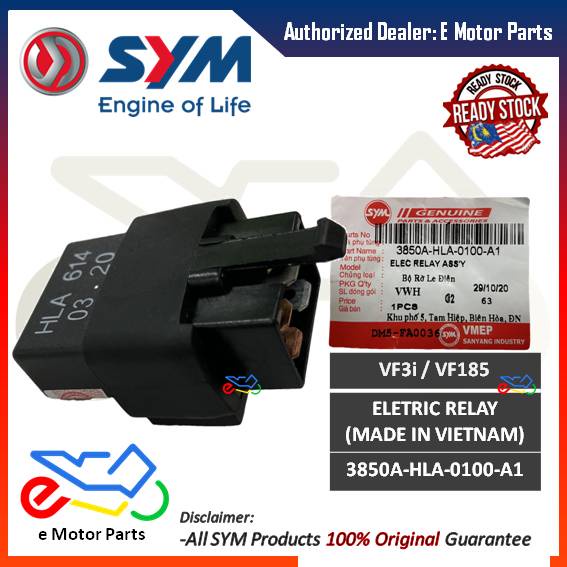 VF3I VF185 ELETRIC RELAY SIGNAL FLASHER ASSY VF3 SYM ORIGINAL VIETNAM