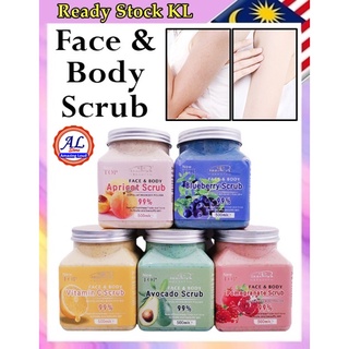 Face Body Scrub Nourish Exfoliating 500ml Fragrance Beauty Skin Rich Fruits Vitamin Polish 脸部和身体磨砂 Muka Badan Scrub dove