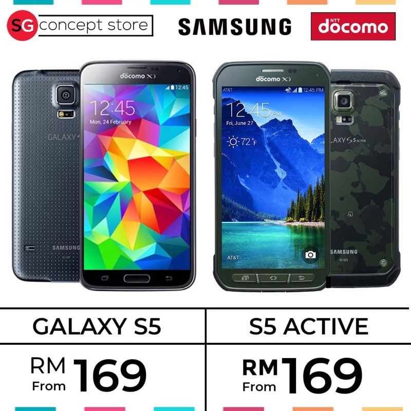 Samsung Galaxy S5 Active 2 16gb S5 2gb 32gb Rom Original Secondhand Docomo Japan Original Shopee Malaysia