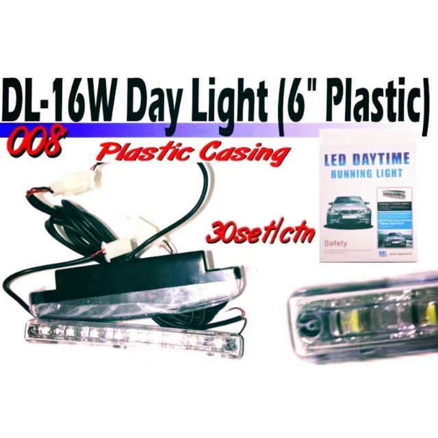 Drl led daylight (6" plastic)