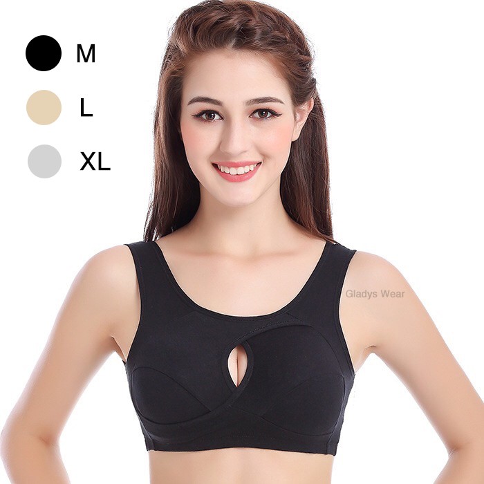 pure cotton sports bra