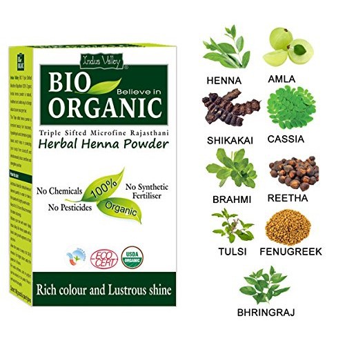 Indus Valley Bio Organic Herbal Henna Powder 100 G Shopee Malaysia 3117