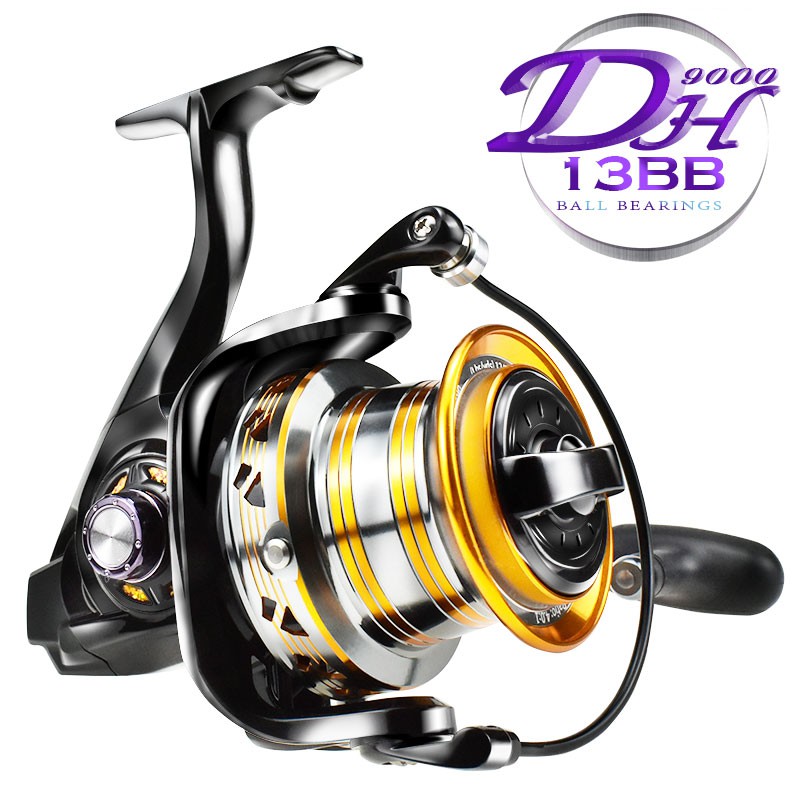 Saltwater Fishing Reel 9000 Spinning Carp Fishing Metal Spool 13bb Reel Catfish Fish Spinning Reel Surfcasting Reel Fishing Reel Shopee Malaysia