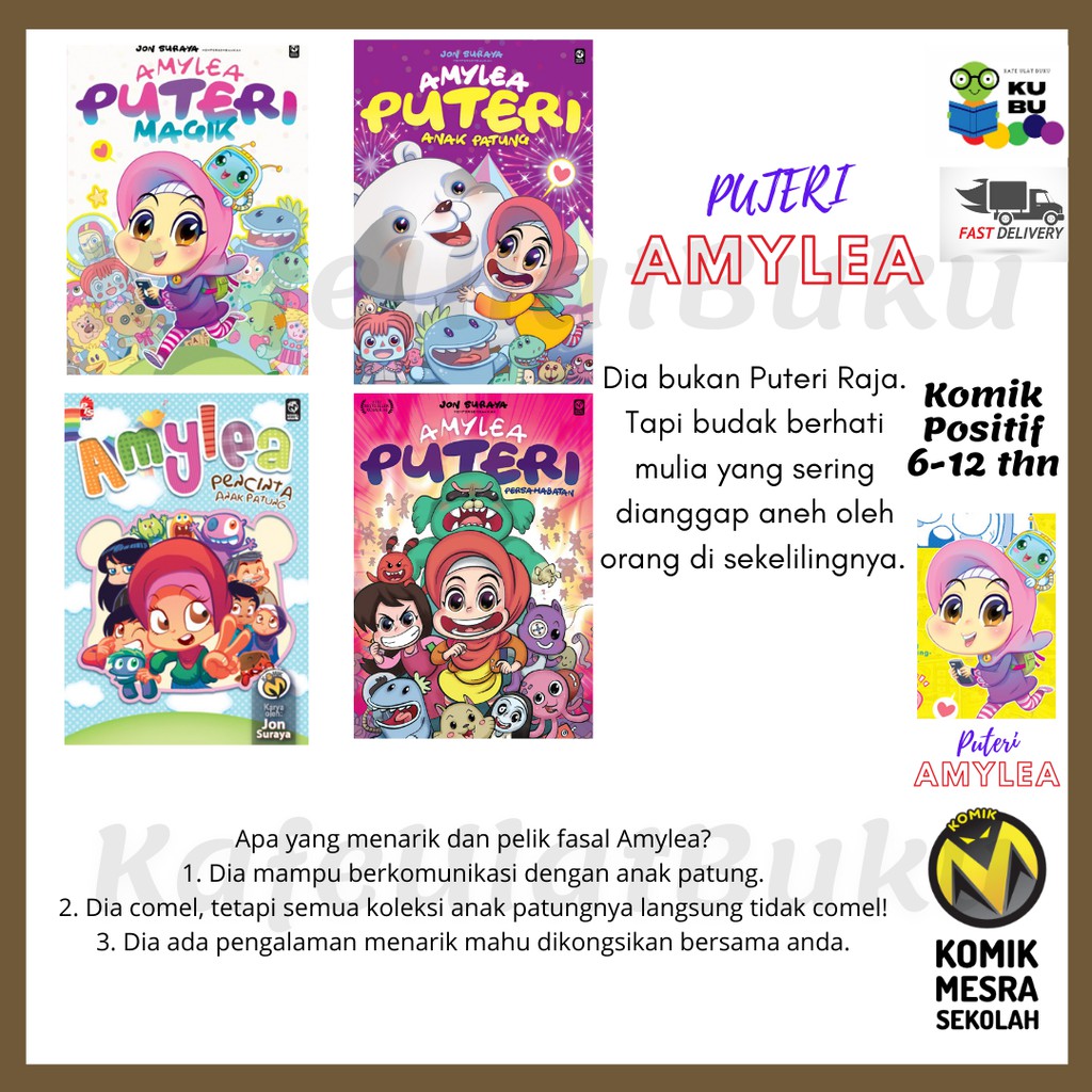 Komik M Buku Cerita Kanak Kanak Siri Puteri Amylea Magik Persahabatan Pencinta Anak Patung Shopee Malaysia