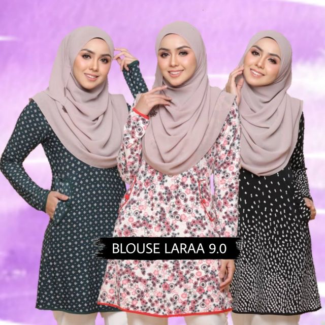  BLOUSE  LARAA V 90 TAK  PAYAH  GOSOK  Shopee Malaysia