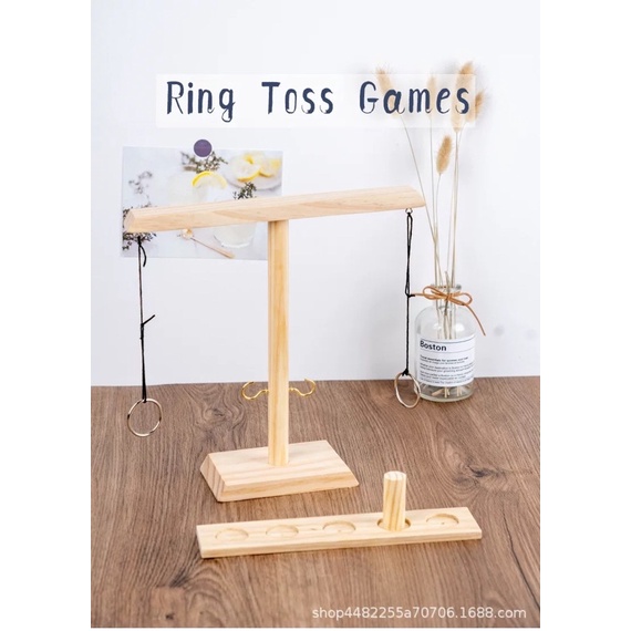 Wooden Ring toss game family party games Shopee Malaysia