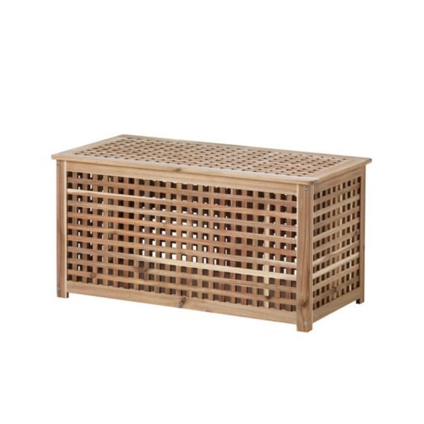 Ikea HOL Storage Table, Acacia, (98x50 cm) Shopee Malaysia