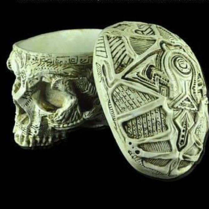 Collection of unique decorative skull models