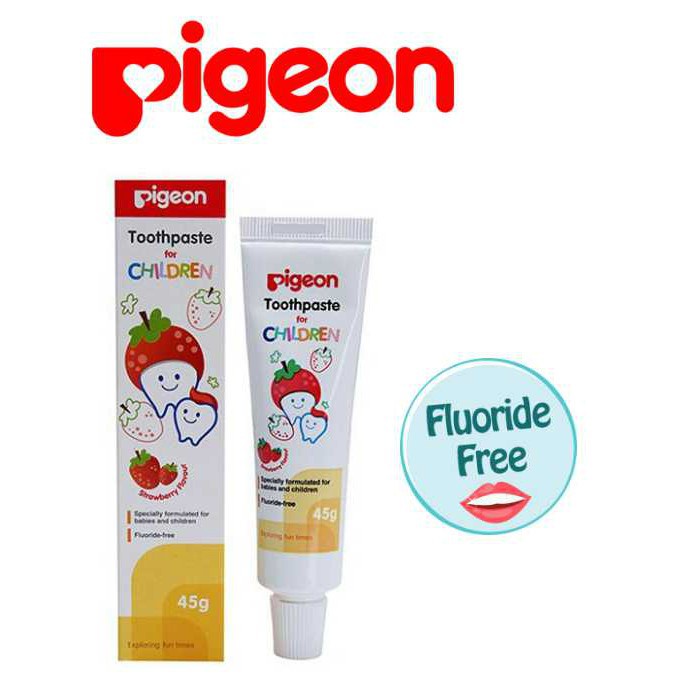 PIGEON Toothpaste for Children Strawberry Flavour (45g) Shopee Malaysia