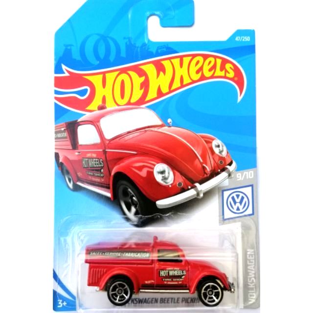 2019 Hot Wheels #47/250 Volkswagen 9/10 '49 VOLKSWAGEN BEETLE PICKUP Red Variant 