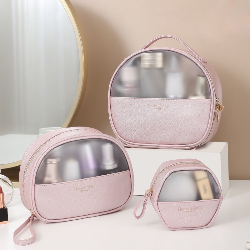 Clear Makeup Pouch Portable Cosmetic Bag Waterproof Toiletries