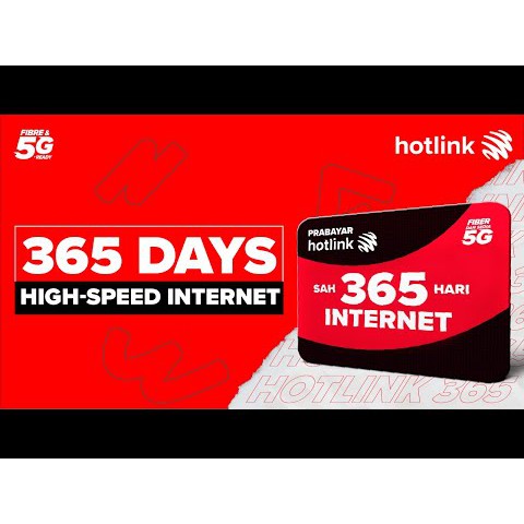 Hotlink Prepaid Data 365 Simcard Shopee Malaysia