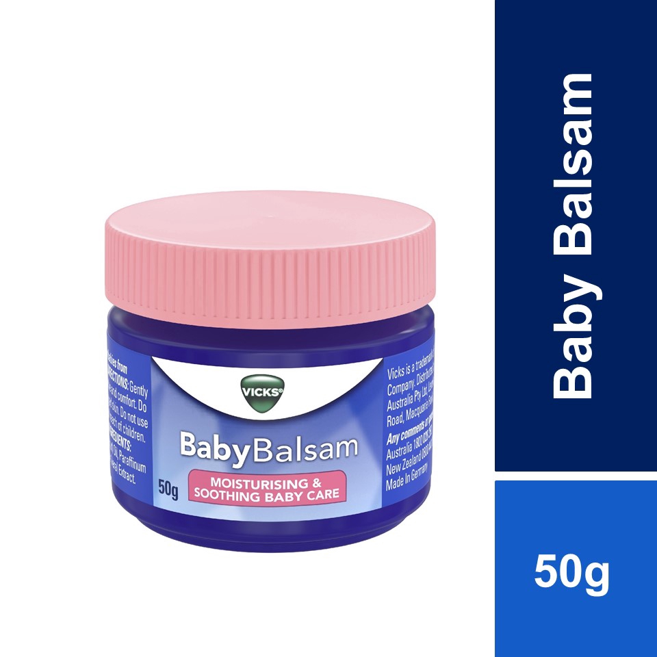 Vicks Baby Balsam Moisturising & Soothing Baby Care Rub 50g Shopee