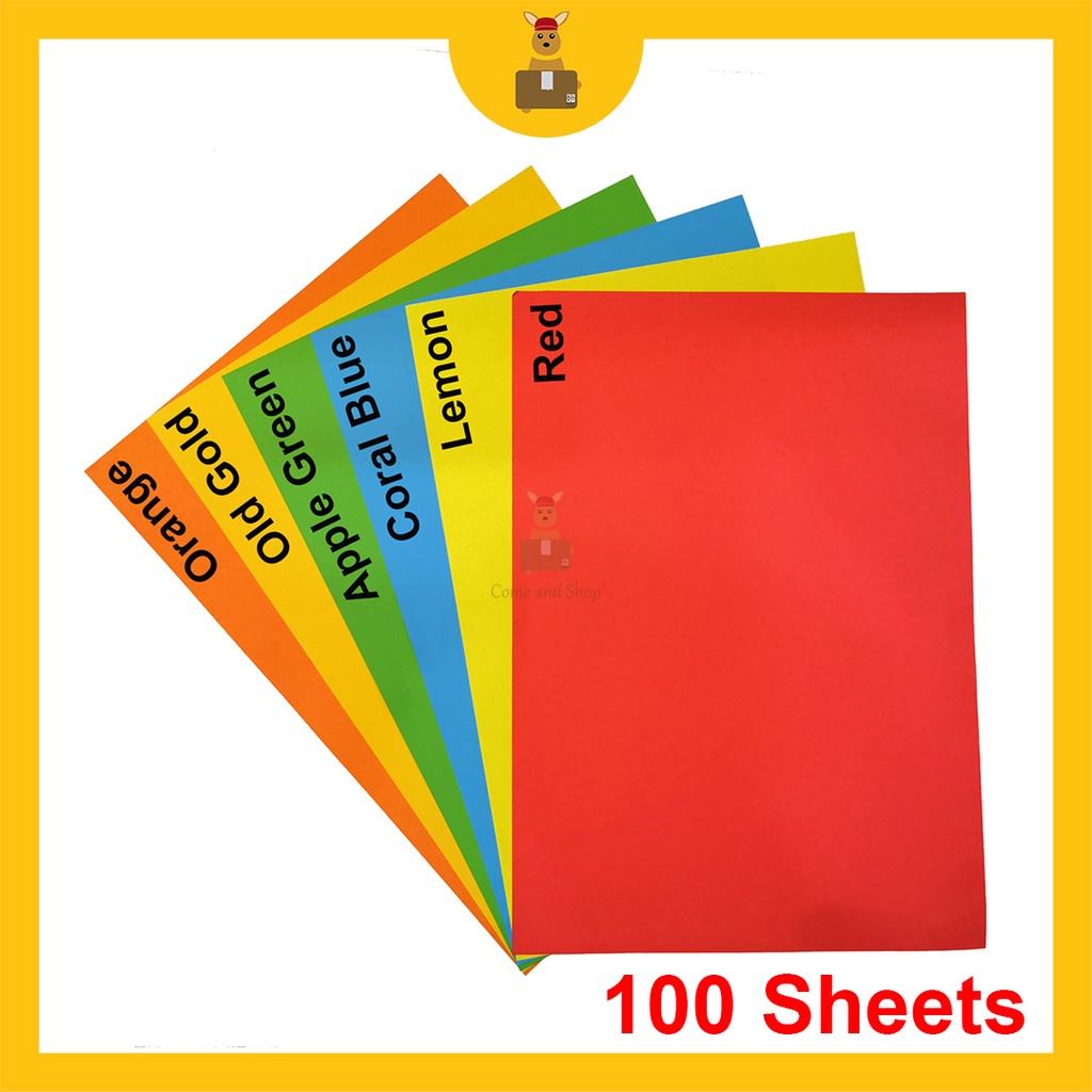 A4 Deep Dark Colour Color Paper Kertas Warna A4 (100 sheets | 80gsm ...