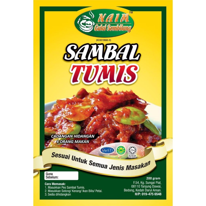 Limited Paste Sambal Tumis Ayam Dan Seafood Ready To Eat 200g