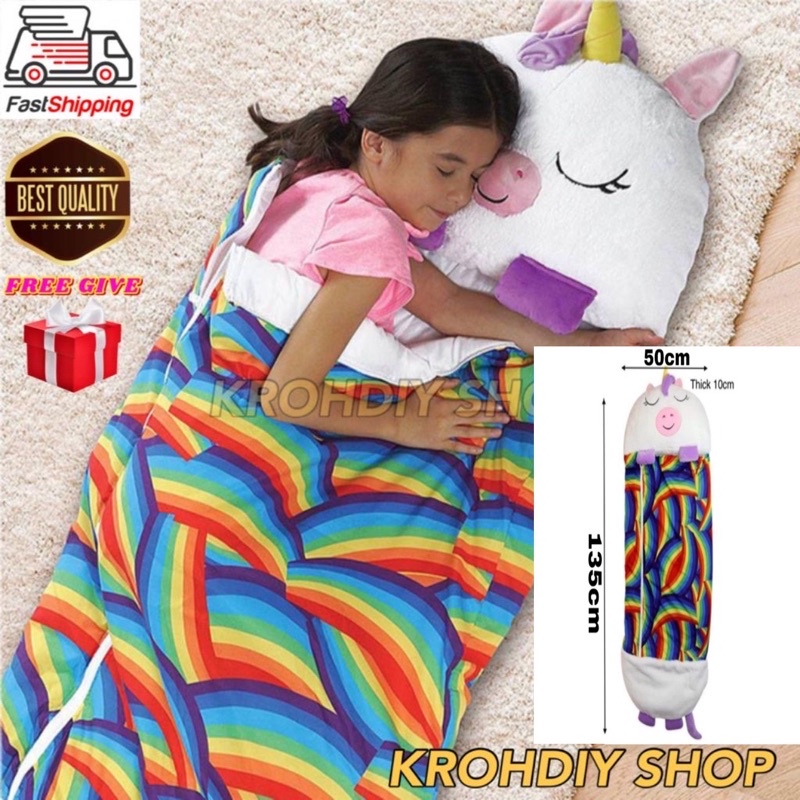 Ready stock HAPPY NAPPERS KIDS SLEEPING BAG Children's Pillow Bed