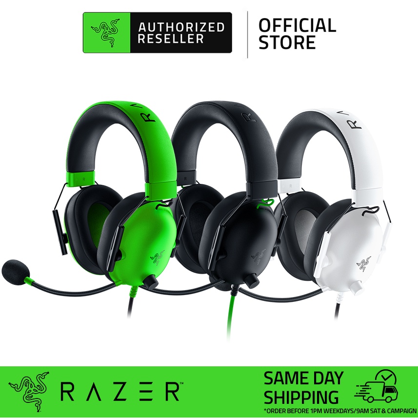 Razer BlackShark V2 X 3.5mm Analog | USB Type-A Wired Gaming Headset | Light Weight | 50mm Drivers | 7.1 Surround Sound