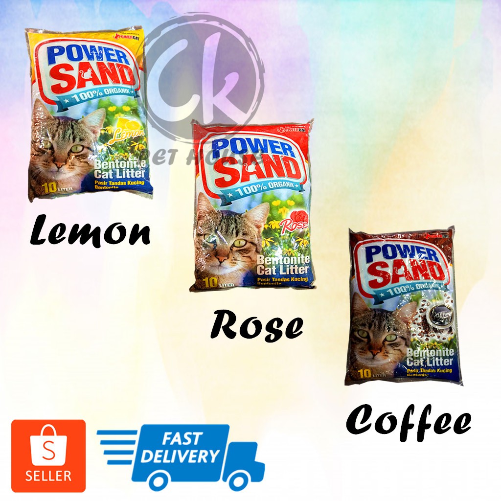 Power Sand Cat Litter 10L / Pasir Kucing Murah Shopee Malaysia