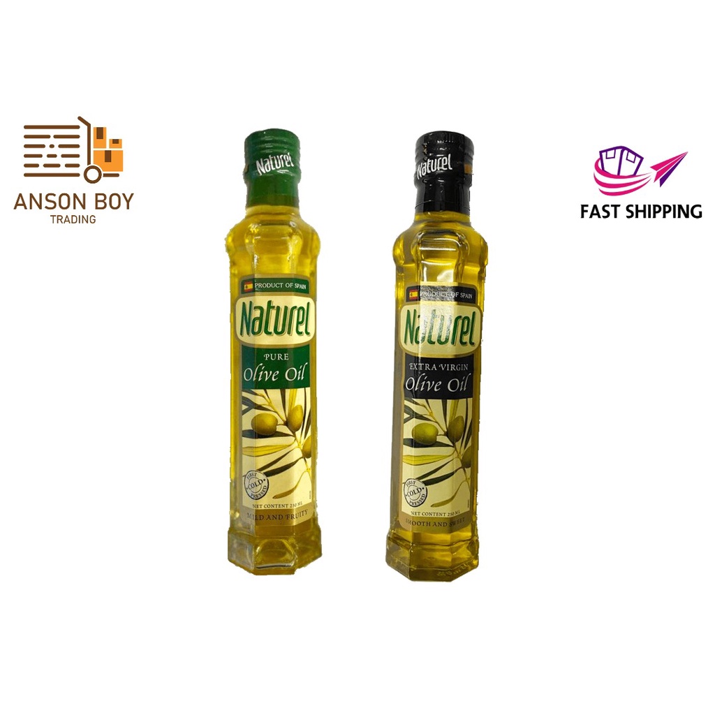[READY STOCK] NATUREL PURE OLIVE OIL/EXTRA VIRGIN OLIVE OIL 250ML