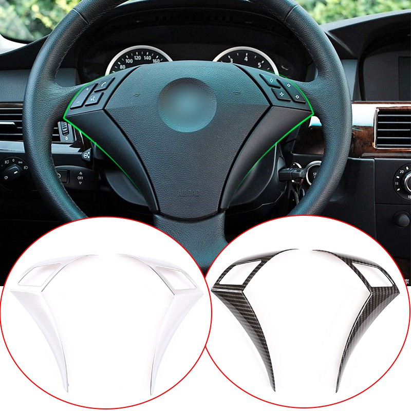 Red Carbon Fiber Steering Wheel Button Interior cover Trim For BMW Z4 2003-2010